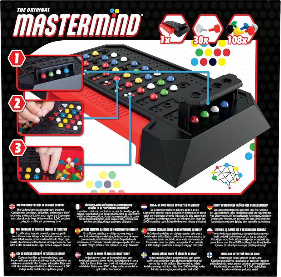 Goliath - Mastermind™ Original - Jeu de Société Classique pour Adultes et Enfants Dès 8 Ans - Jeu de Stratégie, de Déduction et de Logique - Déchiffrez Le Code Secret