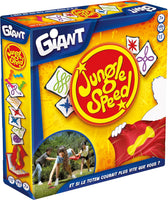 Jungle Speed Giant - Jeux de société - Jeu de Cartes intérieur/extérieur - Observation et rapidité - Adultes et Enfants à partir de 7 Ans - 3 à 9 Joueurs - 15 Minutes - Version Française