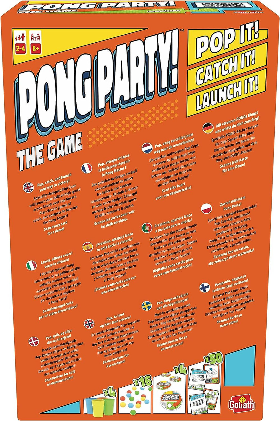 Jeux Ambiance Pong Party Lance et Attrape ! Relève Le Défi Famille Ou Entre Amis Jeu Adresse