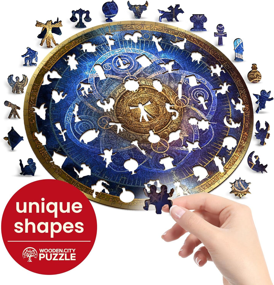 Puzzle en Bois Zodiac Bleu 250 Pièces Taille 33*28cm