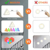 Lot de x6 Lampe LED Triangle Modulable Couleur Telecommande Rechargeable Lumiere Enfant
