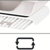 Support Ecran Ajustable Hauteur Reglable 2 Position Confort Bureau Travail BLANC ROSE