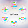 Lot de x6 Lampe LED Triangle Modulable Couleur Telecommande Rechargeable Lumiere Enfant