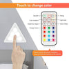 Lot de x6 Lampe LED Triangle Modulable Couleur Telecommande Rechargeable Lumiere Enfant