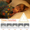 Lot de x6 Lampe LED Triangle Modulable Couleur Telecommande Rechargeable Lumiere Enfant