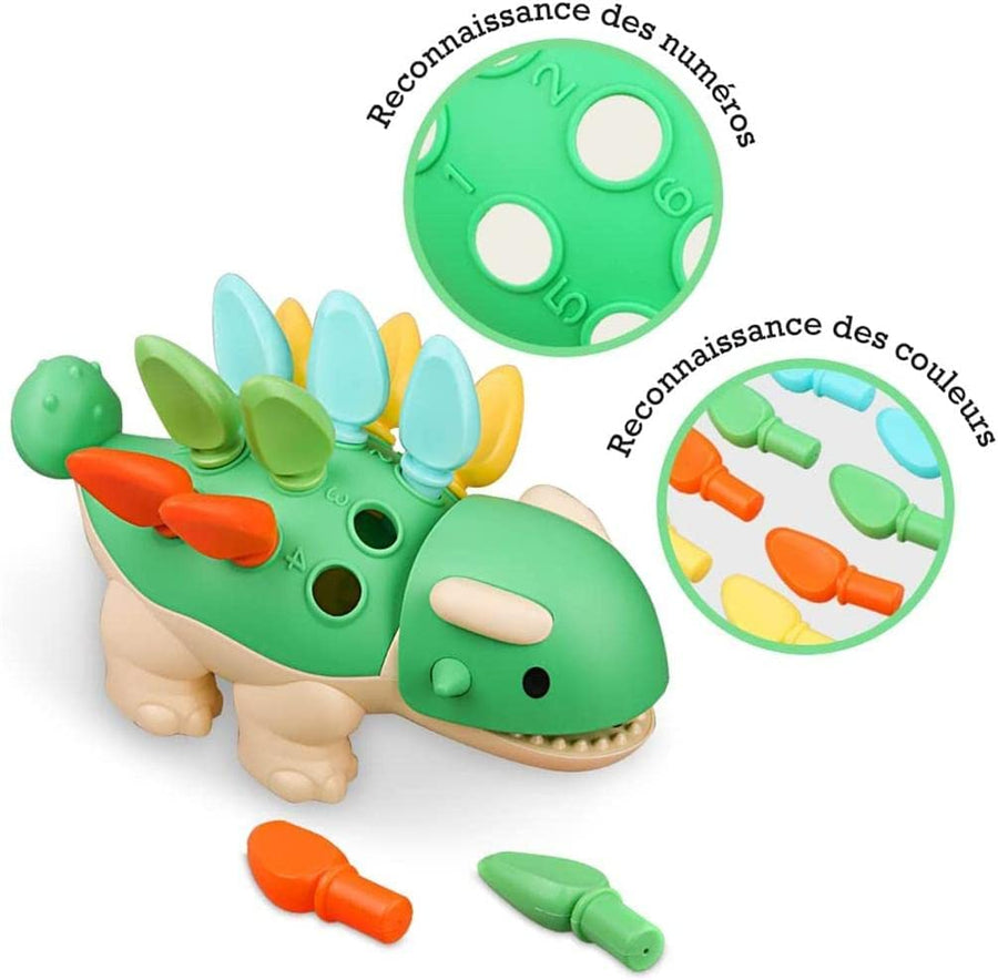 Jouet Dinosaure Sensoriel Montessori Motricité Fine Activités Éducatif Eveil Bébé