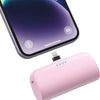 Mini Batterie Externe 5200mAh Power Bank 18W PD 3.0A Charge Rapide avec Voyant de Charge ROSE