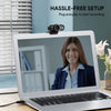 Webcam 1080p avec Mise au Point Automatique, Caméra de Streaming Micro Réduction de bruit
