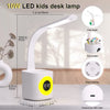 Lampe de Bureau LED 10W Veilleuse Chargement USB Porte-Stylo Reveil Lampe de Chevet RGB