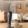 Aspirateur Balai sans Fil 180W Double Réservoir Eau et Poussière Aspiration Puissante 12000Pa