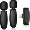 Microphone Cravate Sans Fil Vlog sans APP & Bluetooth Plug & Play 2,4 GHz Réduction de Bruit