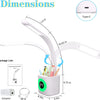 Lampe de Bureau LED 10W Veilleuse Chargement USB Porte-Stylo Reveil Lampe de Chevet RGB