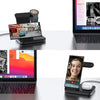Station de Charge Rapide Sans Fil 3 en 1 Compatible avec derniers smartphones NOIR
