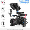 Cage pour Caméra Stabilisateur Plateforme DSLR en Alliage d'aluminium Filetage 1/4" et 3/8"
