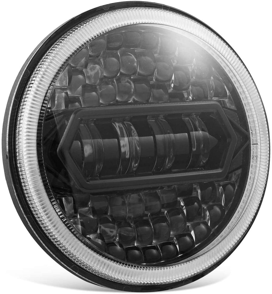Phare LED Halo Puce 300W 30000LM Faisceau Lumineux Optique Antibrouillard avec Câbles