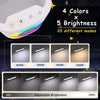 Lampe de Bureau LED 10W Veilleuse Chargement USB Porte-Stylo Reveil Lampe de Chevet RGB