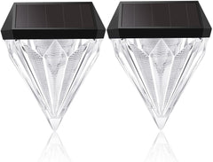 Lot de 2 lampes solaires pour extérieur de jardin - LED - Blanc froid - IP55 - Étanche