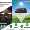 Lot de 2 lampes solaires pour extérieur de jardin - LED - Blanc froid - IP55 - Étanche