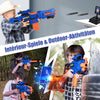 Jeux Fusil de Sniper motorisé avec 2 Clips et 100 fléchettes en Mousse Compatible avec marque
