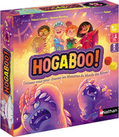 Nathan - Hogaboo - Jeu de Société Enfant - 1 à 5 Joueurs - dès 5 Ans Chasser les Monstres avant Minuit - Jeu de Plateau Coopératif - à Jouer Seul, entre Enfants et en Famille - 20 min