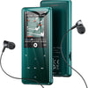 Lecteur MP3 Bluetooth 5.3 64Go écran 2,4" Touches tactiles Haut-Parleur Boîtier en métal, 45 h d'autonomie, 18 sons relaxants, radio FM, extensible jusqu'à 128Go