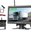 Caméra de Recul sans Fil, Moniteur 7", Caméra Arrière pour Vision Nocturne Infrarouge, Étanche IP68, BSD, Camera de Recul Kit pour Camion Camping Car Tracteur agricole, 12V-36V