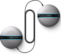 Bluetooth Conference Speakerphone SP300KIT 2pk Bundle, jusqu'à 16 participants, 18H d'appel, 360° Voice Pick-up 2x6 AI Echo & Noise Cancelling Microphones