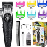 Tondeuse à cheveux professionnelle pour homme Tondeuse à cheveux électrique sans fil avec lame en T sans fil