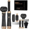 Airstyler 5 en 1 Brosse Soufflante Air Styler set Hair Styler Airbrush Fer a Boucler Brosse Soufflante Brosse Lissante Pour Cheveux, Kit de coiffure