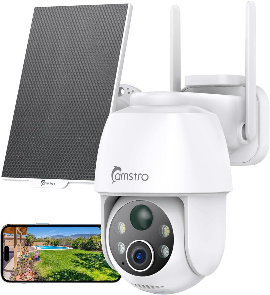 Caméras de Surveillance solaires sans Fil 3MP pour l'extérieur