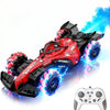 Voiture Radiocommandée Enfant – Voiture RC Rechargeable 4x4 Drift, Échelle 1:18 Design F1 Motif Araignée, Rotation 360°, avec Effet de Vapeur, Sons et Lumières LED, Télécommande 2.4GHz