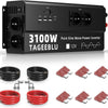 3100W Pur Sinus convertisseur 12v 220v, transformateur 12v 220v avec écran LCD, 4 Prise UE, Type C 30W, Charge Rapide USB 25W, 3 Ports USB
