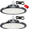Projecteur LED Industriel - 2 Pack 100W 10000LM High Bay Eclairage Atelier avec Transformateur, IP65 Étanche Plafonnier LED, 6500k Blanc Froid Lampe Atelier pour Garage