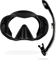CRESSI F-Dual + Supernova Dry Combo Masque F-Dual et Tuba Sec pour la Plongée et Le Snorkeling