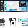 Autoradio 1 DIN avec Écran Tactile 6,36", Compatible CarPlay & Android Auto, Bluetooth, GPS, FM, Charge Type-C, 2 USB, Microphone, Égaliseur, Commandes au Volant