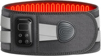 Ceinture chauffante pour le dos, coussin chauffant, masseur sans fil avec 5 modes de massage et 5 niveaux de chaleur, batterie 2000 mAh, arrêt automatique, pour soulager les maux de dos