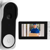 Sonnette sans Fil avec Caméra, Visiophone Vidéo Extérieur, sonnette vidéo étanche IP65 1080p avec Écran 4.3", angle de vision HD 360°, Audio bidirectionnel, vision nocturne, sans APP,sans WiFi