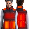 Gilet chauffant pour femme, taille L, batterie 16000 mAh