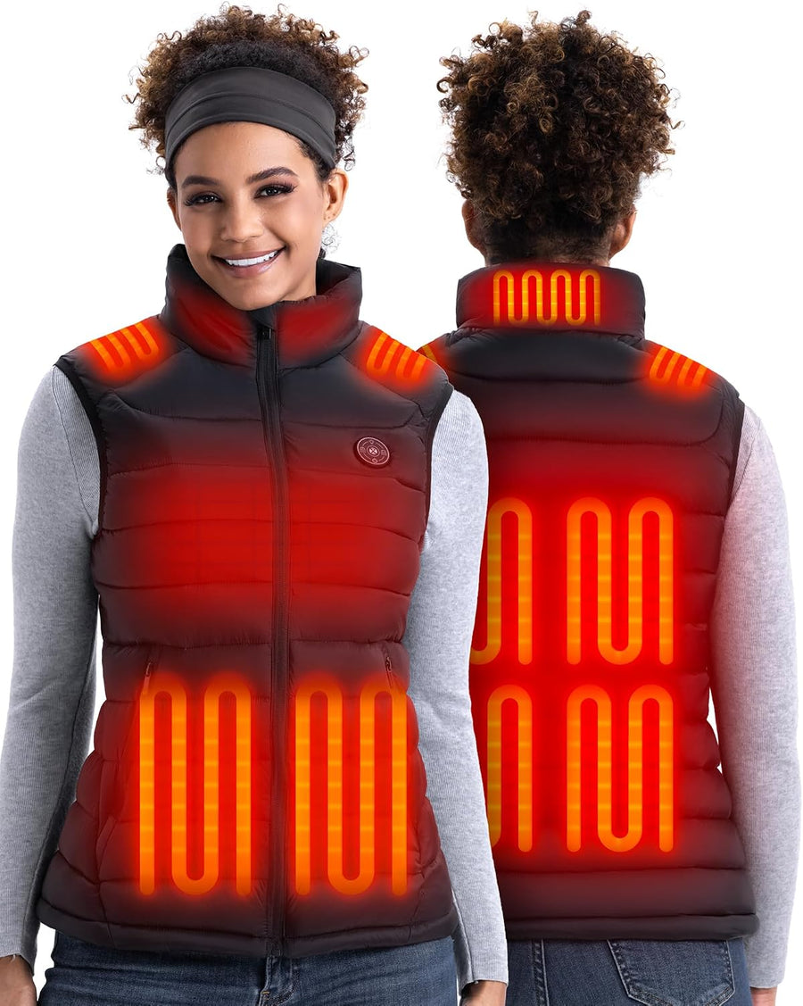 Gilet chauffant pour femme, taille L, batterie 16000 mAh