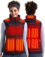 Gilet chauffant pour femme, taille L, batterie 16000 mAh