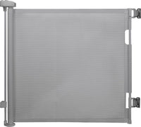 Barrière de Sécurité Enfant – Rétractable/Extensible 0-140 cm, Hauteur 86 cm – pour Enfants et Chiens, Escaliers, Portes et Couloirs – Utilisation Intérieur et Extérieur - Gris