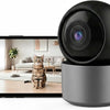 Caméra Sécurité Intérieur — Babyphone Animal Bébé 3MP 1296p Panoramique WiFi Double Bande 2.4/5GHz, 6 LEDs IR Vision Nocturne, Audio Bidirectionnel, Détection Mouvement Son, Stockage SD/Cloud