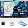 Autoradio Android 2+64G avec Écran pour VW Passat B6 B7 2005-2014 CarPlay Sans Fil Android Auto, 2Go+64Go, 9" IPS Tactile, GPS Navigation, Écran Partagé, CANBUS, Caméra AHD Incluse