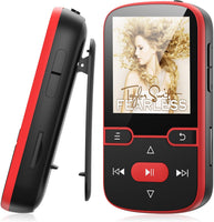 Lecteur MP3 64Go Bluetooth 5.3 avec Clip Musique Sport, écran TFT 1,5