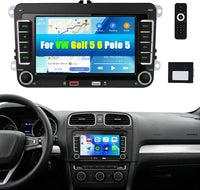 VW Golf 5 CarPlay Autoradio pour VW Golf 6 Polo avec Android Auto, 7'' IPS Ecran Tactile 2 Din Poste Radio Voiture pour Golf 5 avec Bluetooth AM/FM/RDS Mirror Link Deux Ports USB SWC + Canbus