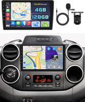 Autoradio 4+128GB Android 15 pour Citroen Berlingo 2008-2017/ Peugeot Partner 2008-2019, Écran Incell 9 Pouces HD, CarPlay sans Fil & Android Auto, GPS, Caméra de Recul et Micro Offerts