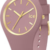 Ice-Watch - ICE glam brushed Fall rose - Montre rose pour femme avec bracelet en silicone