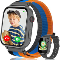 Montre Connectée Enfant GPS 4G, Montre Intelligente Pour Enfants Fille Garçon avec Appels/Vidéo/Voix Chat, SOS, WiFi, Mode École, Réveil, Podomètre, Jeux, Montre Telephone Enfant
