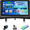 Autoradio 4 Go + 64 Go Android 15 pour Renault Clio 3 2005-2014 avec CarPlay Android Auto Mirror Link – Écran Tactile 9 Pouces Voiture, WiFi Bluetooth 5.0 FM/RDS 32EQ USB avec Caméra de recul