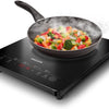 Philips Plaque à induction Série 3000 - Plaque électrique portable, 8 niveaux de chauffe, 4 programmes de cuisson, puissance élevée de 2000W, avec arrêt automatique, Écran tactile (HD5830/90)